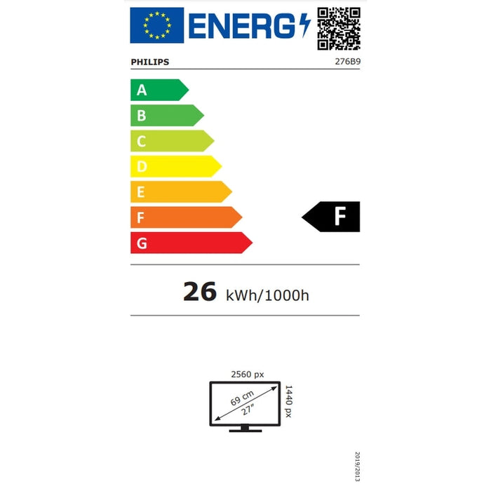 Монитор Philips 276B9/00 27’ IPS WLED 2560x1440