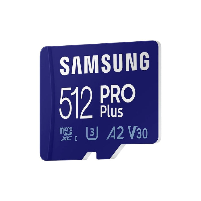 Памет Samsung 512GB Micro SD PRO Plus + Reader Class10