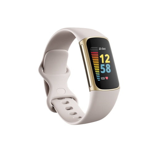 Фитнес гривна Fitbit Charge 5 Lunar White Soft