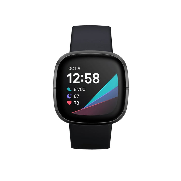 Часовник Fitbit Sense Carbon Graphite Stainless Steel