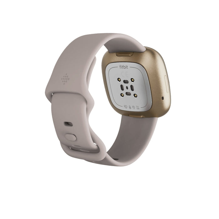 Часовник Fitbit Sense Lunar White Soft Gold Stainless Steel