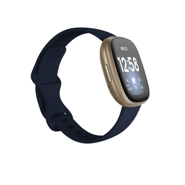 Часовник Fitbit Versa 3 Midnight Soft Gold Aluminum