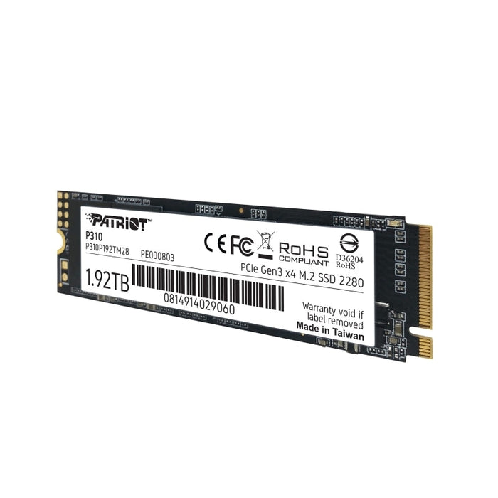 Твърд диск Patriot P310 1.92TB M.2 2280 PCIE