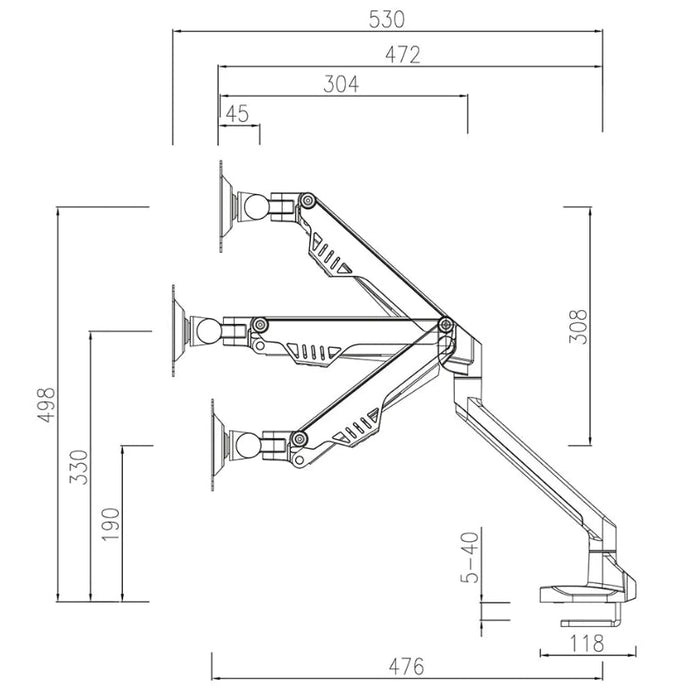 Стойка Neomounts by NewStar Flat Screen Desk Mount