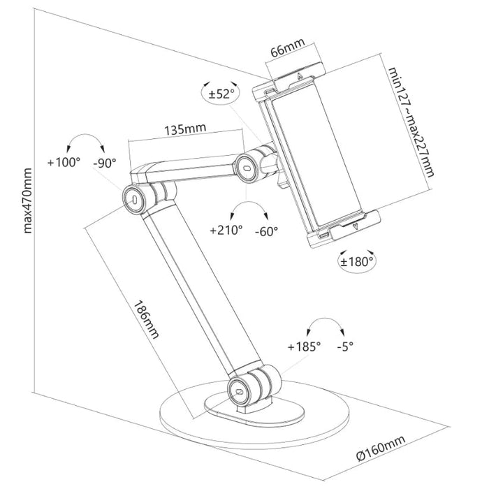 Стойка Neomounts by NewStar universal tablet stand