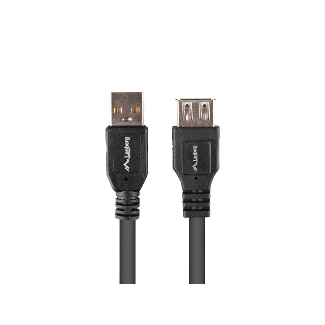 Кабел Lanberg extension cable USB - A M/F 2.0 1.8m box black