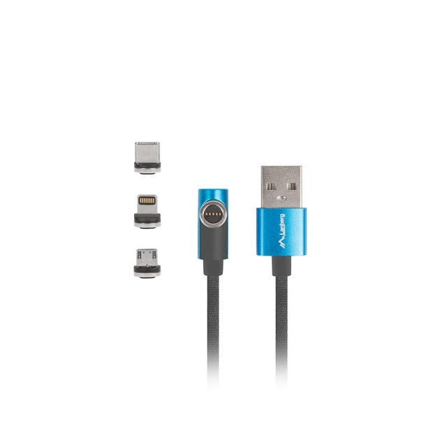 Кабел Lanberg 3in1 USB - A (M) - > USB MICRO(M)