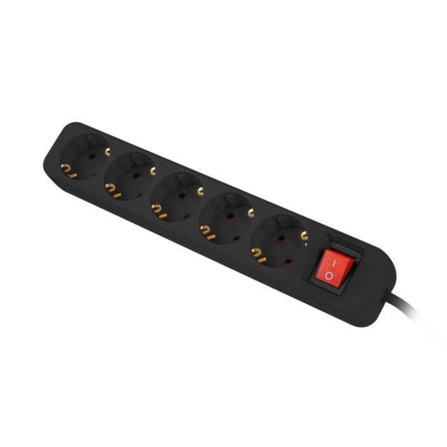 Разклонител Lanberg power strip 3m 5 sockets