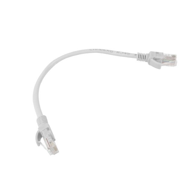 Кабел Lanberg patch cord CAT.6 UTP 0.25m 10pcs grey