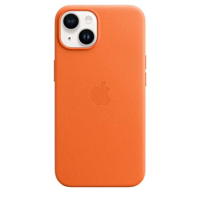 Калъф Apple iPhone 14 Leather Case with MagSafe - Orange