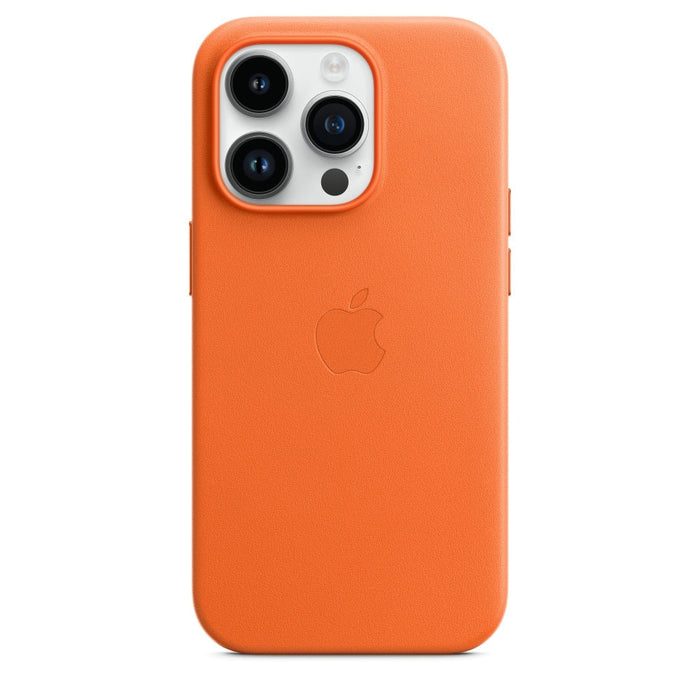 Калъф Apple iPhone 14 Pro Leather Case with MagSafe - Orange