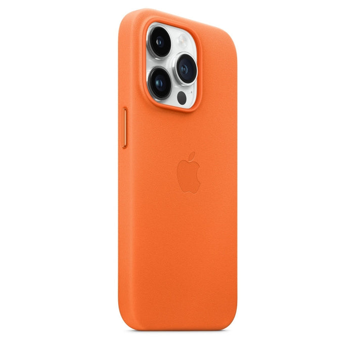 Калъф Apple iPhone 14 Pro Leather Case with MagSafe - Orange