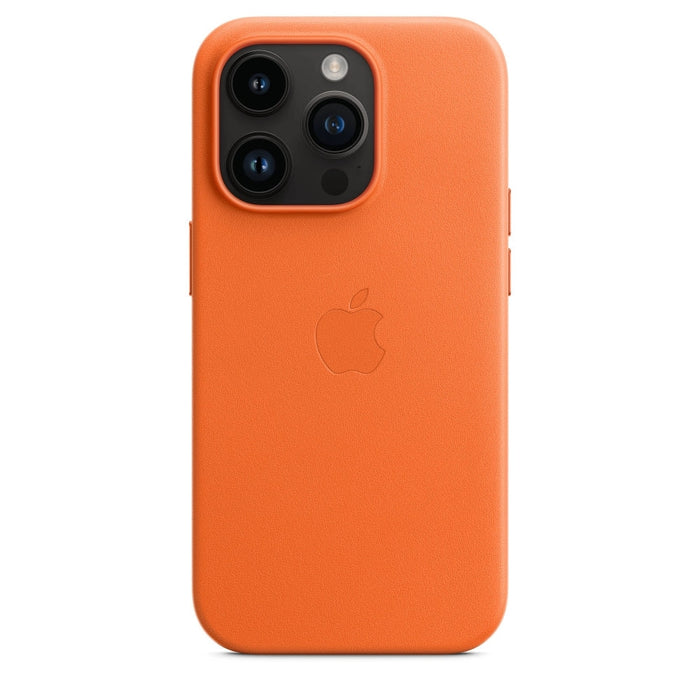 Калъф Apple iPhone 14 Pro Leather Case with MagSafe - Orange