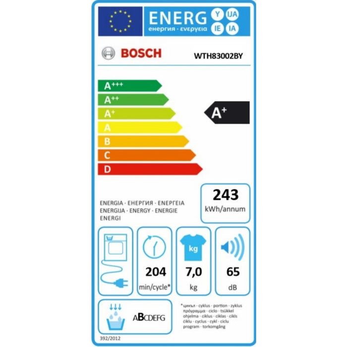 Сушилня Bosch WTH83002BY SER4 Tumble dryer with heat