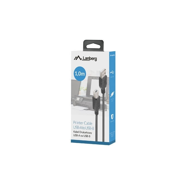 Кабел Lanberg Cable USB - A(M) - >USB - B(M) 2.0