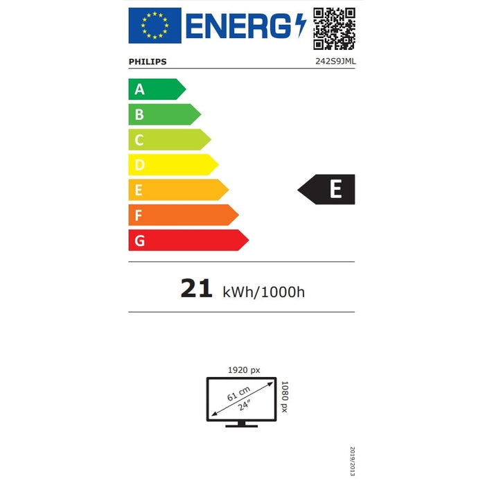 Монитор Philips 242S9JML 23.8’ VA WLED 1920x1080