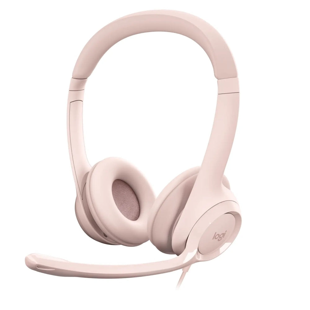 Headphones Logitech H390 USB Computer Headset ROSE USB N A