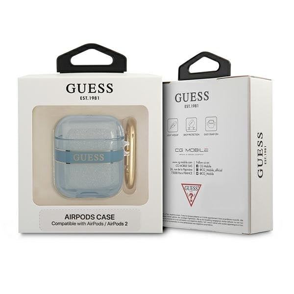 Калъф Guess GUA2HHTSB за AirPods 1/2. син Strap Collection