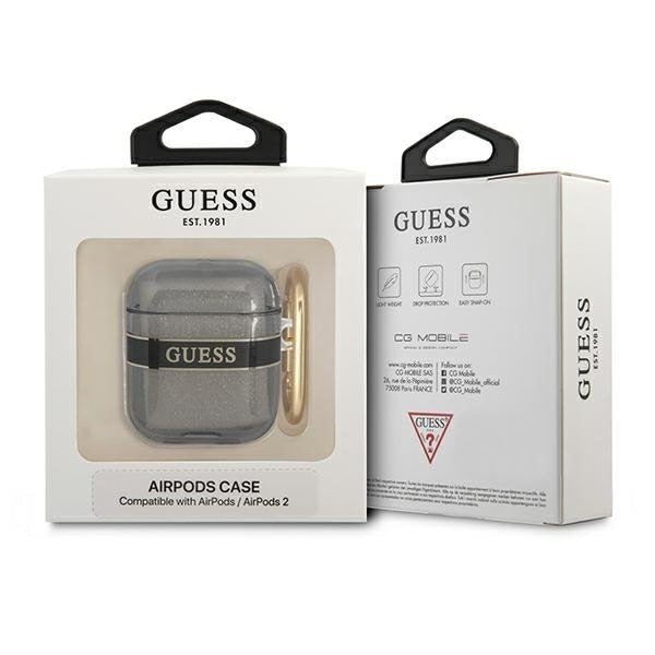 Калъф Guess GUA2HHTSK за AirPods 1/2. черен Strap Collection