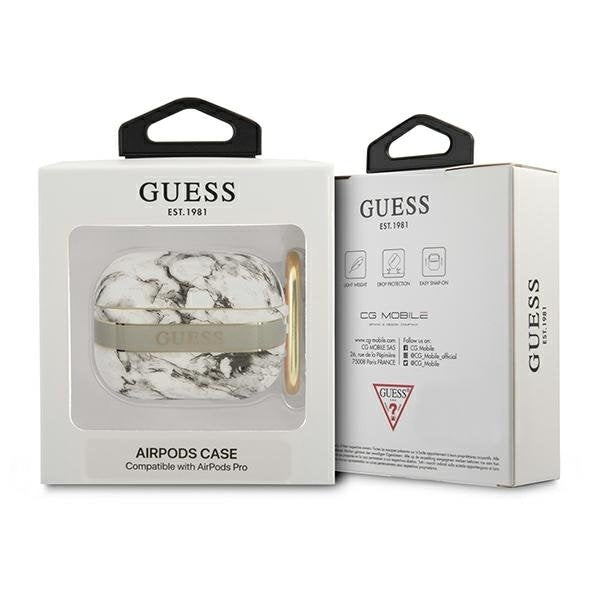 Калъф Guess GUAPHCHMAG за AirPods Pro сив Marble