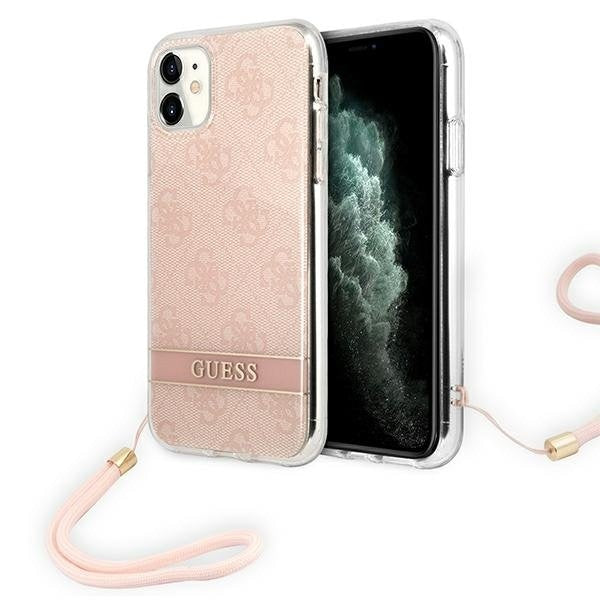 Кейс Guess GUOHCN61H4STP за iPhone 11 розов