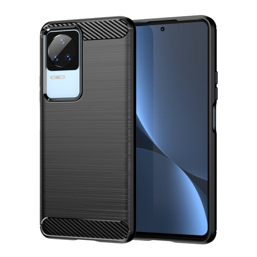 Силиконов кейс Carbon Case за Xiaomi Poco F4 5G гъвкав черен