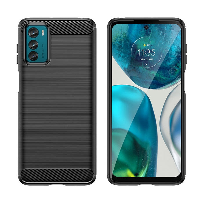 Силиконов кейс Carbon Case за Motorola Moto G42 гъвкав черен