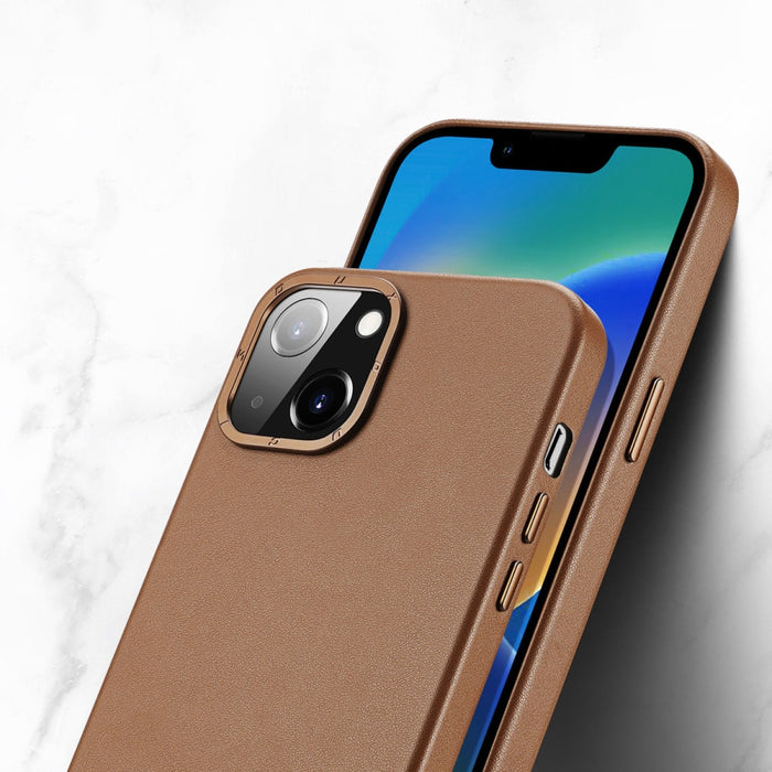 Кожен калъф Dux Ducis Grit за iPhone 14