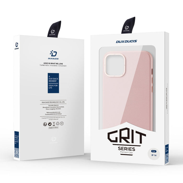 Кожен калъф Dux Ducis Grit за iPhone 14