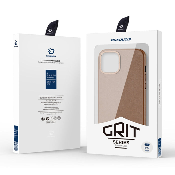 Кожен калъф Dux Ducis Grit за iPhone 14 Pro Max