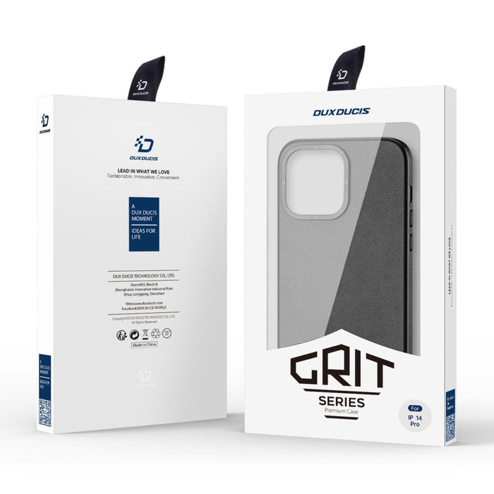 Кожен калъф Dux Ducis Grit за iPhone 14 Pro