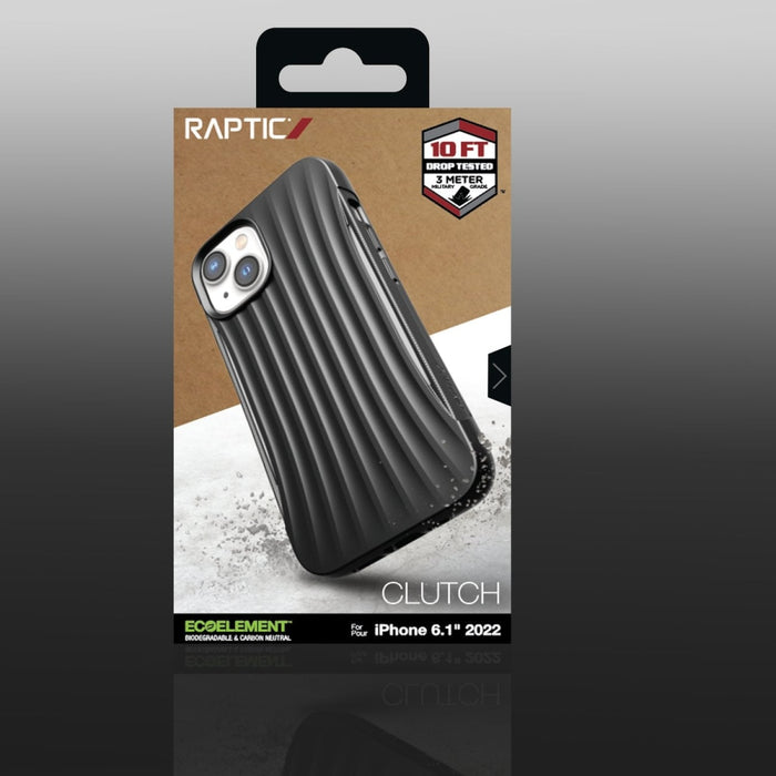 Кейс Raptic X - Doria Clutch Case за iPhone 14 черен гръб