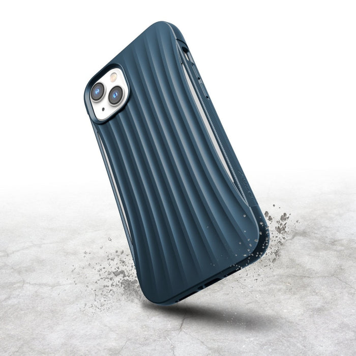 Кейс Raptic X - Doria Clutch Case за iPhone 14 син гръб