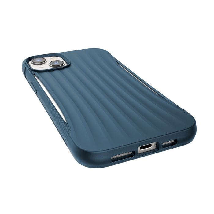 Кейс Raptic X - Doria Clutch Case за iPhone 14 син гръб