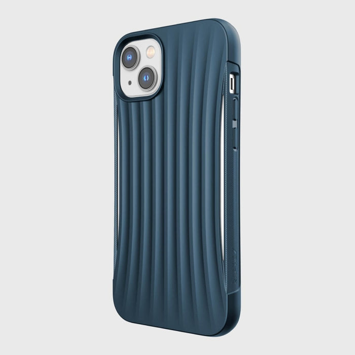 Кейс Raptic X - Doria Clutch Case за iPhone 14 син гръб