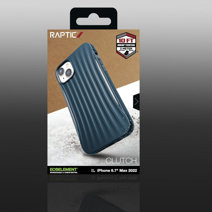 Кейс Raptic X - Doria Clutch Case за iPhone 14 Plus син гръб