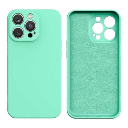 Кейс HQWear Silicone Case за iPhone 14 Pro ментово - зелен