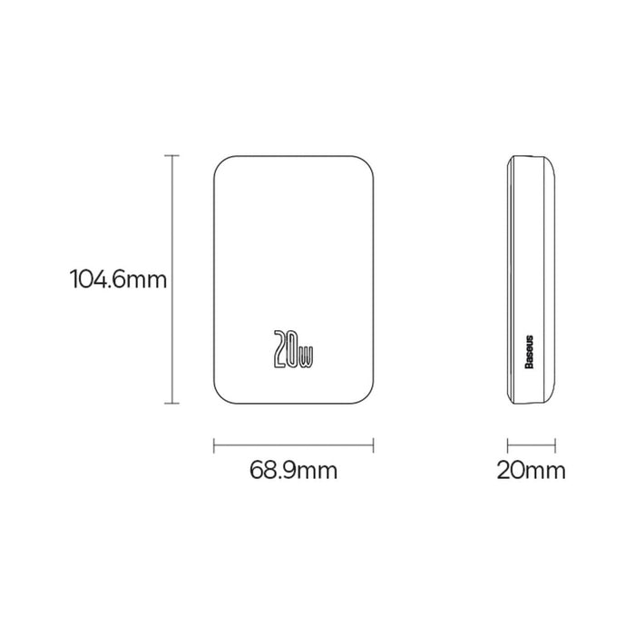 Преносима батерия Baseus Magnetic Mini