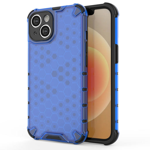 Кейс HQWear Honeycomb за iPhone 14 син