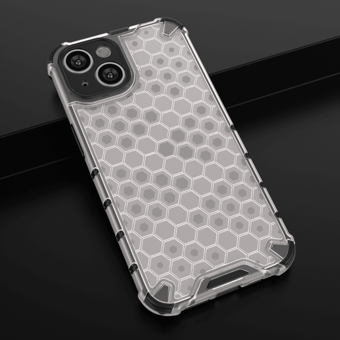 Кейс HQWear Honeycomb за iPhone 14 прозрачен