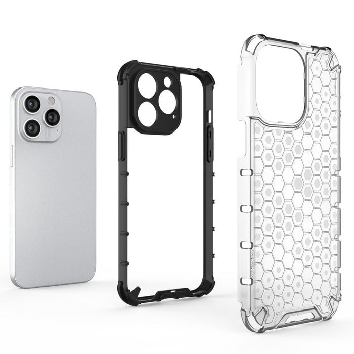 Кейс HQWear Honeycomb за iPhone 14 Pro черен