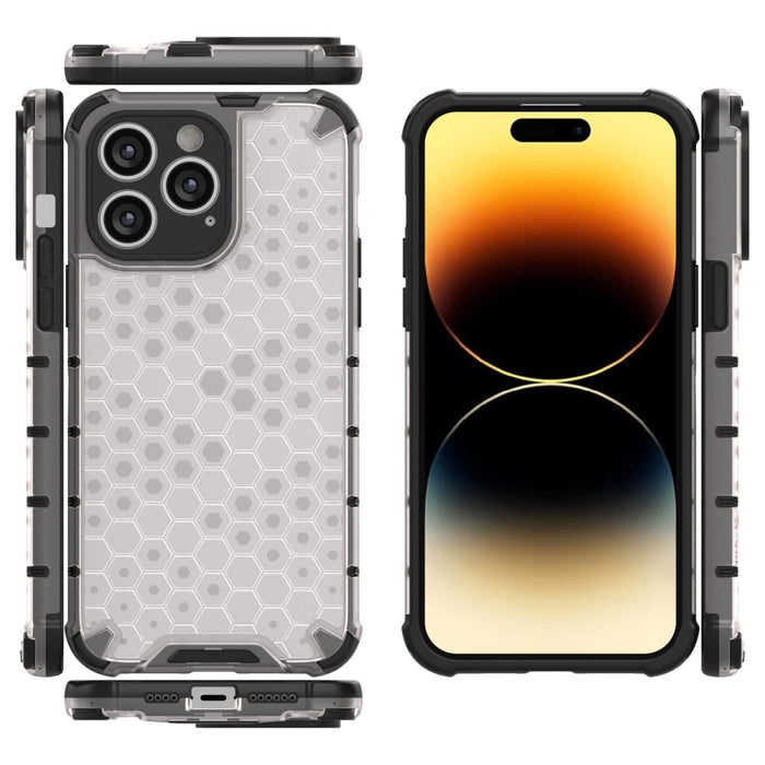 Кейс HQWear Honeycomb за iPhone 14 Pro син