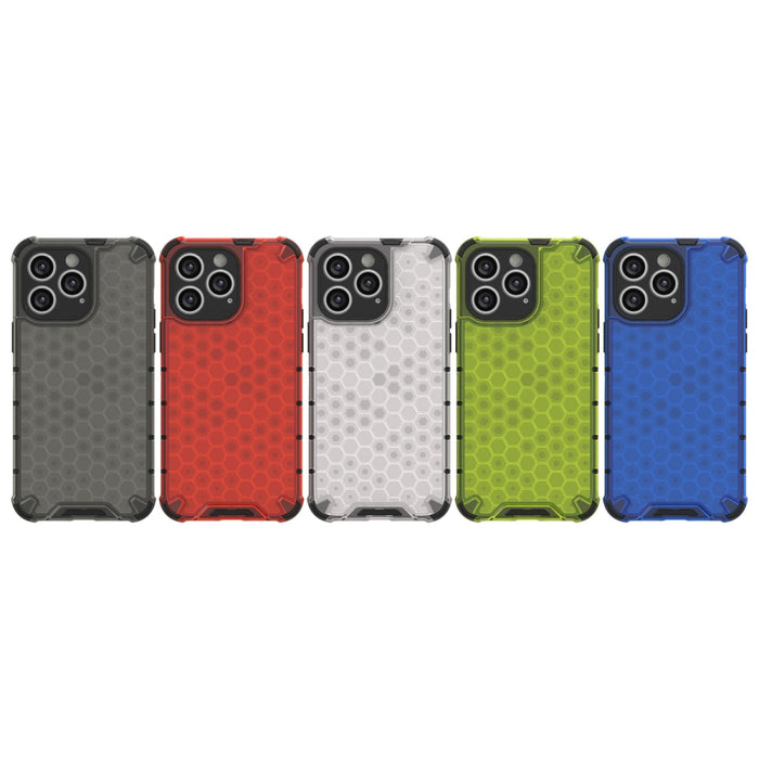 Кейс HQWear Honeycomb за iPhone 14 Pro син