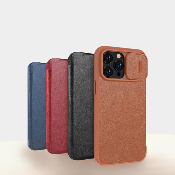 Кожен калъф Nillkin Qin Pro Leather за iPhone