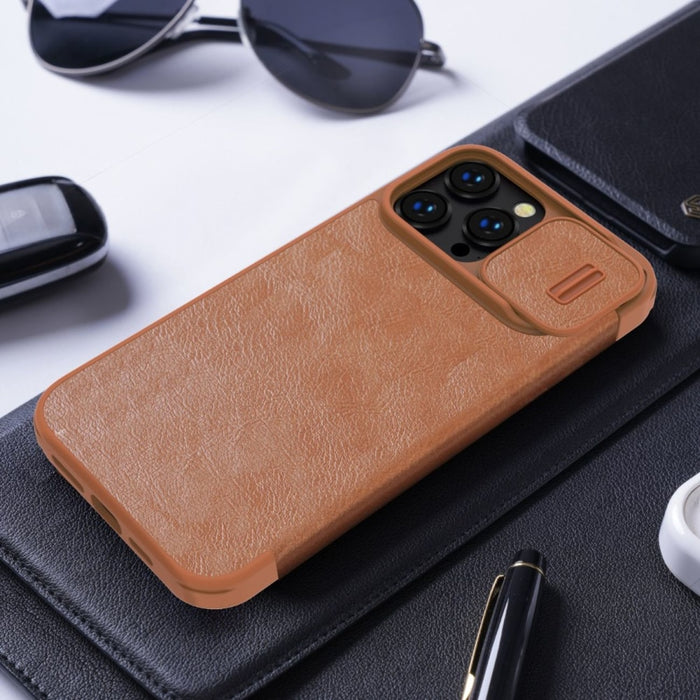 Кожен калъф Nillkin Qin Pro Leather за iPhone