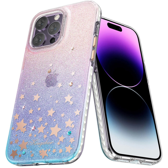 Кейс Kingxbar Heart Star Series за iPhone 14 със звезди