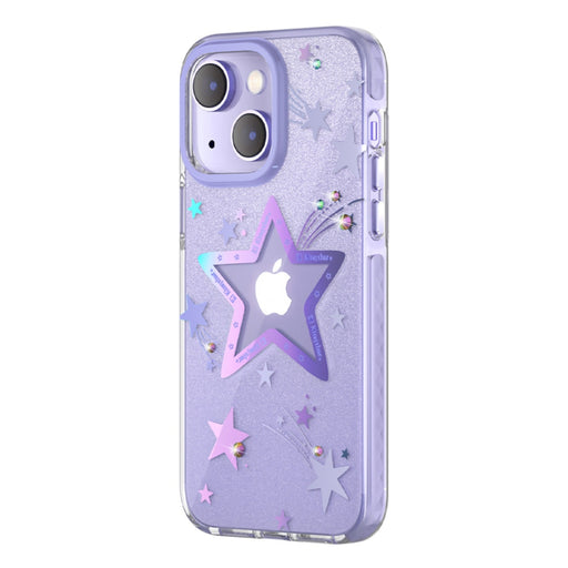 Кейс Kingxbar Heart Star Series за iPhone 14 лилав