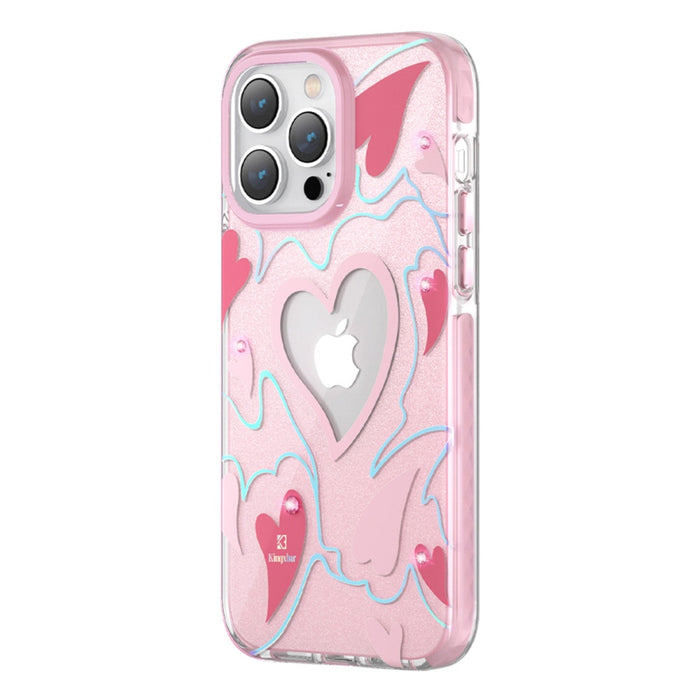 Кейс Kingxbar Heart Star Series за iPhone 14 Pro Max розов