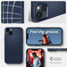 Кейс Spigen LIQUID AIR за iPhone 14 Navy Blue