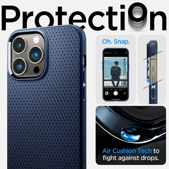 Кейс Spigen LIQUID AIR за iPhone 14 Pro Navy Blue